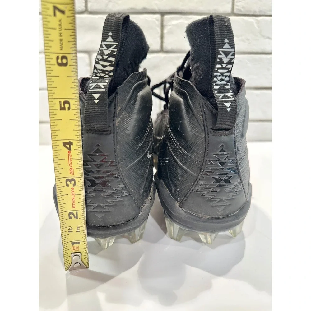 Nike‎ Huarache Lacrosse Cleats SZ 14 Black White Men's Mid Top Athletic Shoes